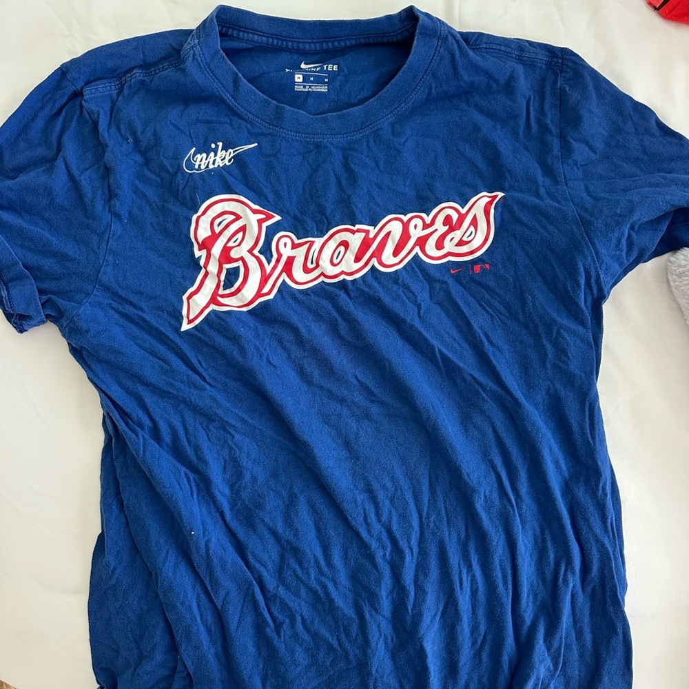 Nike Kids Blue Braves Graphic Tee